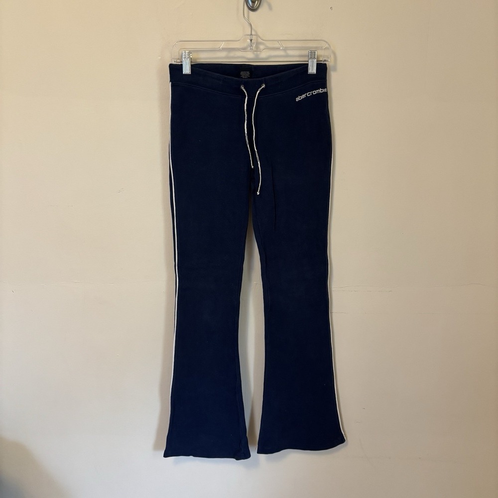 Abercrombie Sport Y2K Sweat Pants Yoga Pants Blue‎ Low Rise XL - Desc
